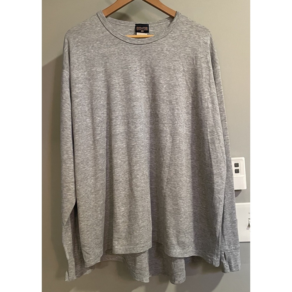 Duluth Trading‎ Shirt Thermal Midweight Long tail Pullover USA Made Mens 3XL